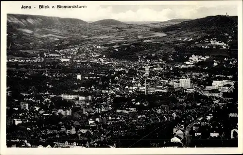 Ak Jena in Thüringen, Blick vom Bismarckturm auf die Stadt