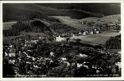 Ak Klingenthal im Vogtland Sachsen, Ort aus Vogelschau