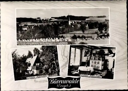 Ak Bärenwalde Crinitzberg in Sachsen, Teilansicht, Ferienheim Hubertushöhe