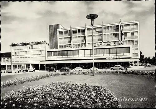 Ak Bad Salzgitter in Niedersachsen, Schützenplatz, Karstadt