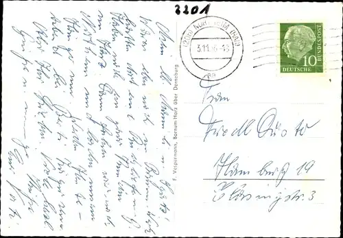 Ak Bornum Bockenem am Harz, Kirche, Gasthof zur Linde, Volksschule, Straßenansichten