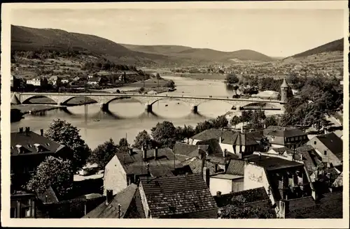 Ak Miltenberg am Main Unterfranken, Blick auf die neue Brücke