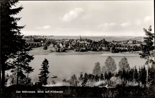 Ak Körbecke Möhnesee in Nordrhein Westfalen, Panorama