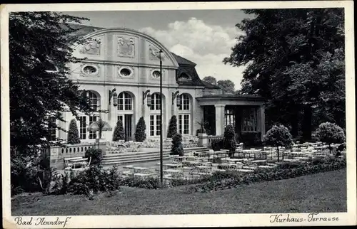 Ak Bad Nenndorf im Kreis Schaumburg, Kurhaus Terrasse