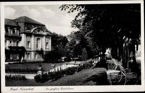 Ak Bad Nenndorf an der Weser, am großen Badehaus