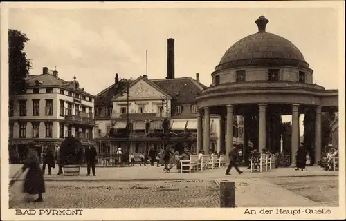 Ak Bad Pyrmont in Niedersachsen, An der Hauptquelle