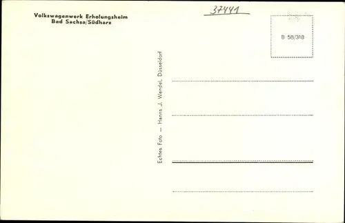 Ak Bad Sachsa im Harz, Volkswagenwerk Erholungsheim