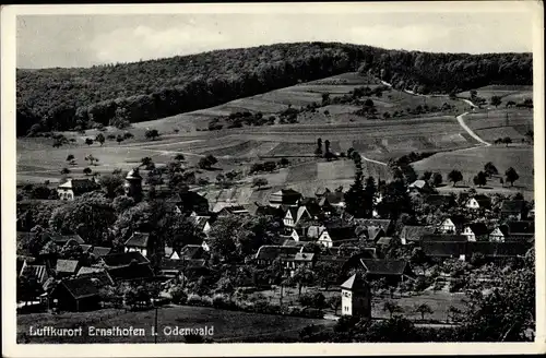 Ak Ernsthofen im Odenwald Modautal, Gesamtansicht, Pension Zur Sonne