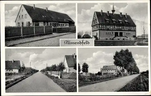 Ak Allmendfeld Gernsheim am Rhein Hessen, Straßenparte, Bäckerei