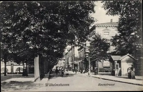 Ak Wilhelmshaven in Niedersachsen, Roonstraße