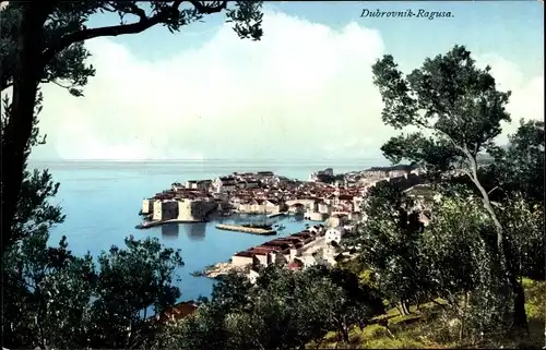 Ak Ragusa Dubrovnik Kroatien, Panorama