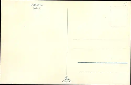 Ak Jericho Palästina, Teilansicht des Ortes, Brücke