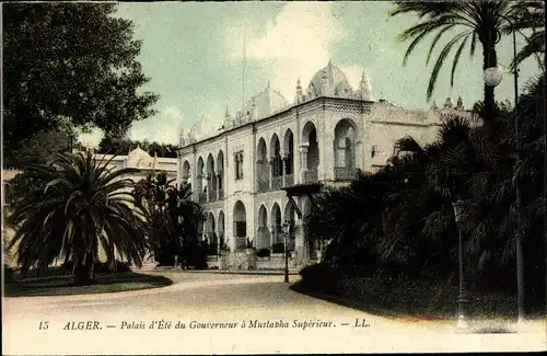Ak Alger Algerien, Palais d'ete du Gouverneur a Mustapha Superieur