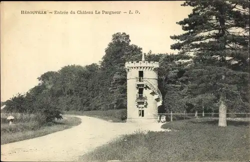 Ak Hérouville Calvados, Entree du Chateau Le Pargneur