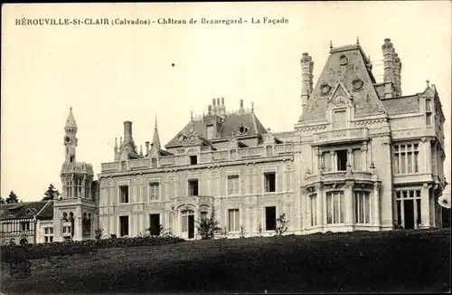 Ak Hérouville Saint Clair Calvados, Chateau de Beauregard