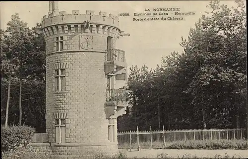 Ak Hérouville Calvados, Porte d'entree du Chateau