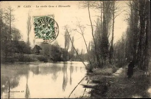 Ak Hérouville Calvados, La vieille Orne