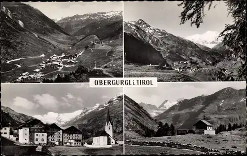 Ak Obergurgl Gurgl in Tirol, Panorama, Ortsansicht