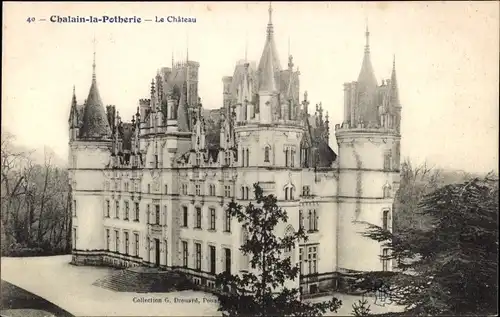 Ak Challain la Potherie Maine et Loire, Le Chateau