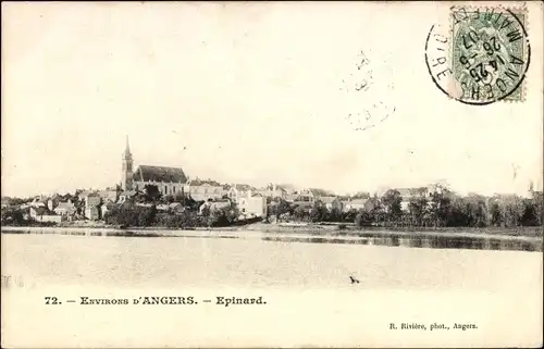 Ak Epinard Maine et Loire, Blick auf den Ort