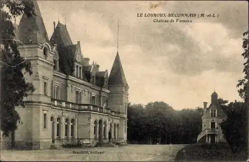 Ak Le Louroux Béconnais Maine et Loire, Chateau de Vernoux