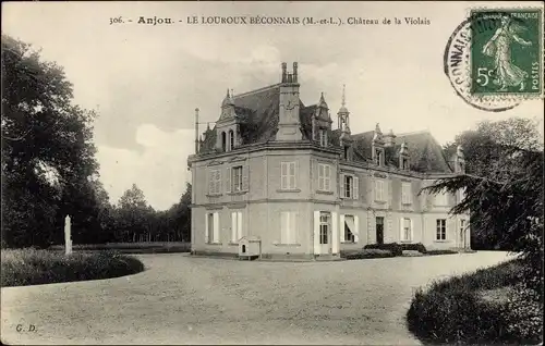 Ak Le Louroux Béconnais Maine et Loire, Chateau de la Violais