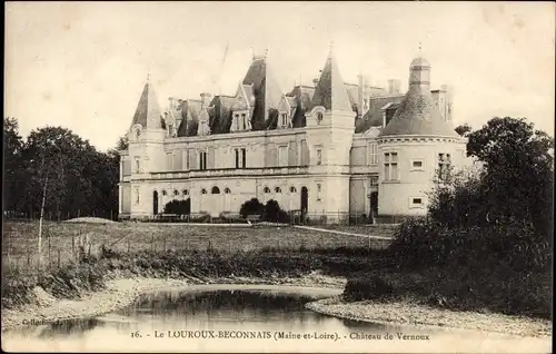 Ak Le Louroux Béconnais Maine et Loire, Chateau de Vernoux