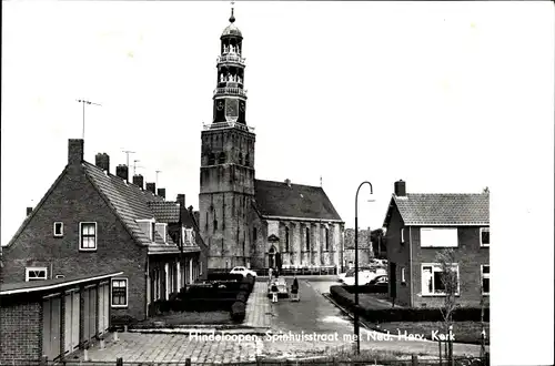 Ak Hindeloopen Hylpen Hindeloope Friesland Niederlande, Spinhuisstraat, Ned. Herv. Kerk