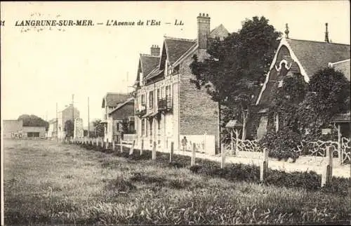 Ak Langrune sur Mer Calvados, L'Avenue de l'Est