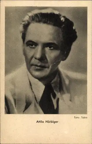 Ak Schauspieler Attila Hörbiger, Portrait