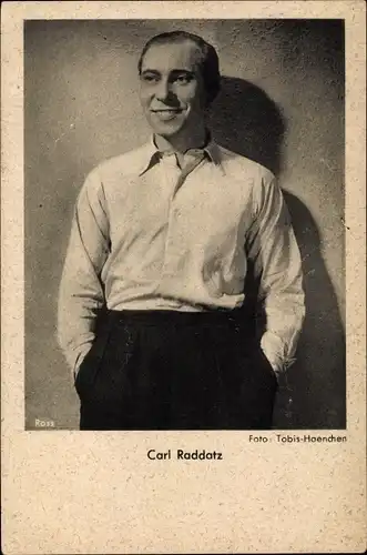 Ak Schauspieler Carl Raddatz, Portrait, Ross Verlag