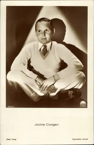 Ak Schauspieler Jackie Coogan, Portrait, Ross