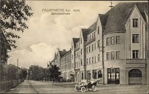 Ak Falkenberg an der Elster, Bahnhofstraße