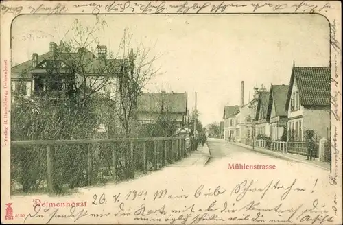 Ak Delmenhorst in Oldenburg, Mühlenstraße