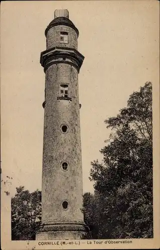 Ak Cornillé Maine et Loire, La Tour d'Observation