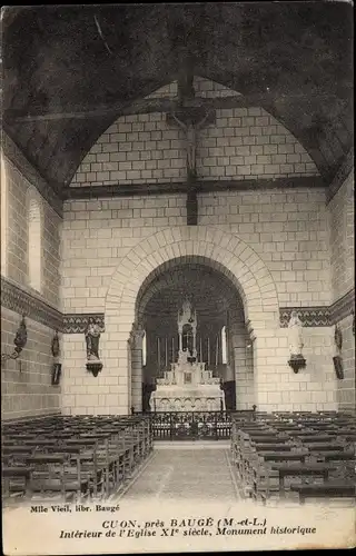 Ak Cuon Maine et Loire, Interieur de l'Eglise