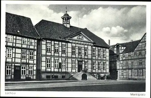 Ak Lüchow im Wendland, Marktplatz