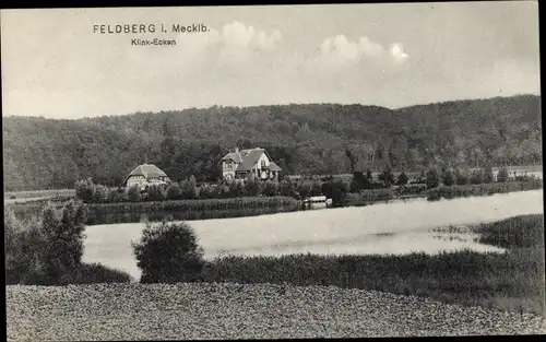 Ak Feldberg Mecklenburg, Klink Ecken, 1912