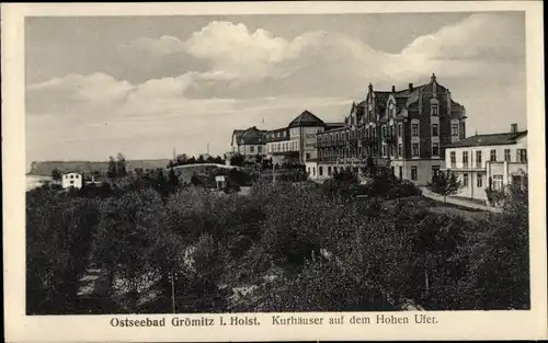 Ak Ostseebad Grömitz in Holstein, Kurhäuser auuf dem Hohen Ufer