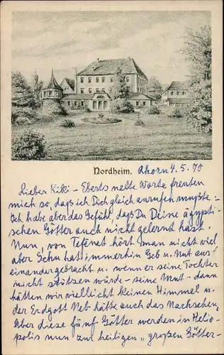 Ak Ahorn in Baden, Nordheim