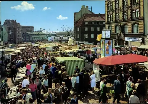 Ak Hamburg St. Pauli, Partie auf dem Fischmarkt