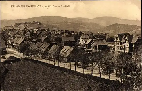 Ak Sankt Andreasberg Braunlage im Oberharz, Oberes Stadtteil