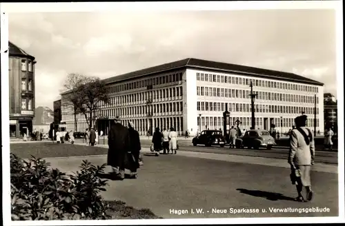 Ak Hagen in Westfalen, Neue Sparkasse, Verwaltungsgebäude