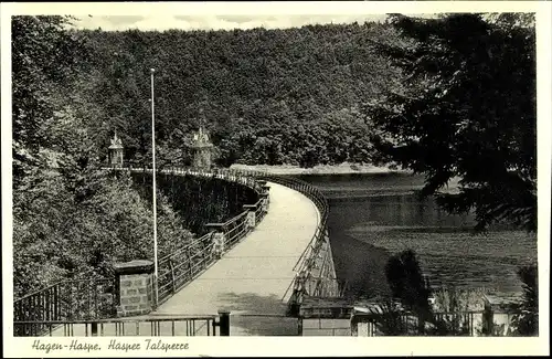 Ak Haspe Hagen Westfalen, Hasper Talsperre