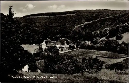 Ak Rod an der Weil Weilrod im Taunus, Gasthof Erbismühle im Weiltal