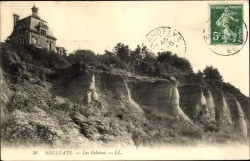 Ak Houlgate Calvados, Les Falaises, Steilküste, Villa