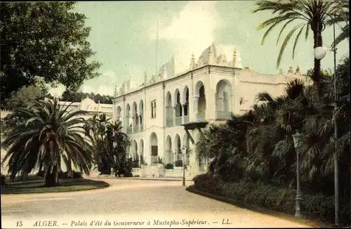 Ak Alger Algerien, Palais d'ete du Gouverneur a Mustapha Superieur
