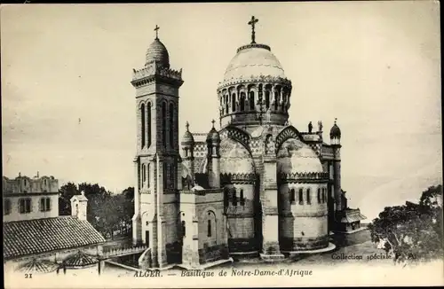 Ak Alger Algerien, Basilique de Notre Dame d'Afrique