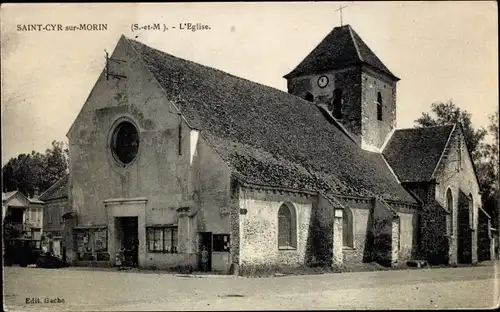 Ak Saint Cyr sur Morin Seine et Marne, L'Eglise