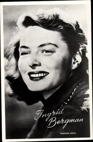 Ak Schauspielerin Ingrid Bergman, Portrait, Casablanca